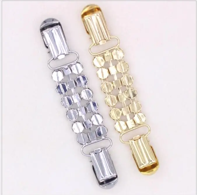 1Pcs Gold Silver Rhinestone Buttons Claw Sweater Clips Shawl Blouse Metal Buttons Buckles Flexible Cardigan Collar Decoration - view 4