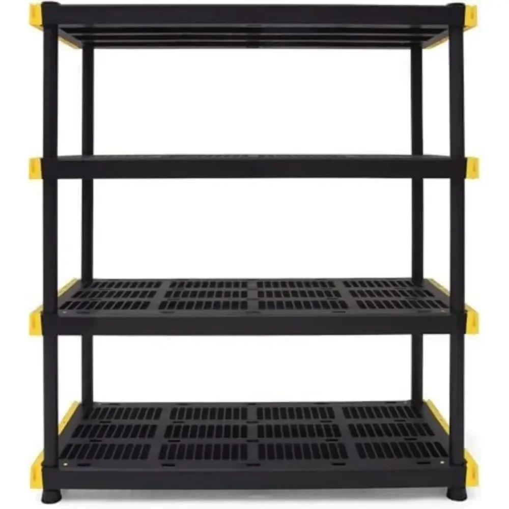 4-Tier Heavy-Duty Kunststof Opbergrek, 200 Pond/Plank (55 