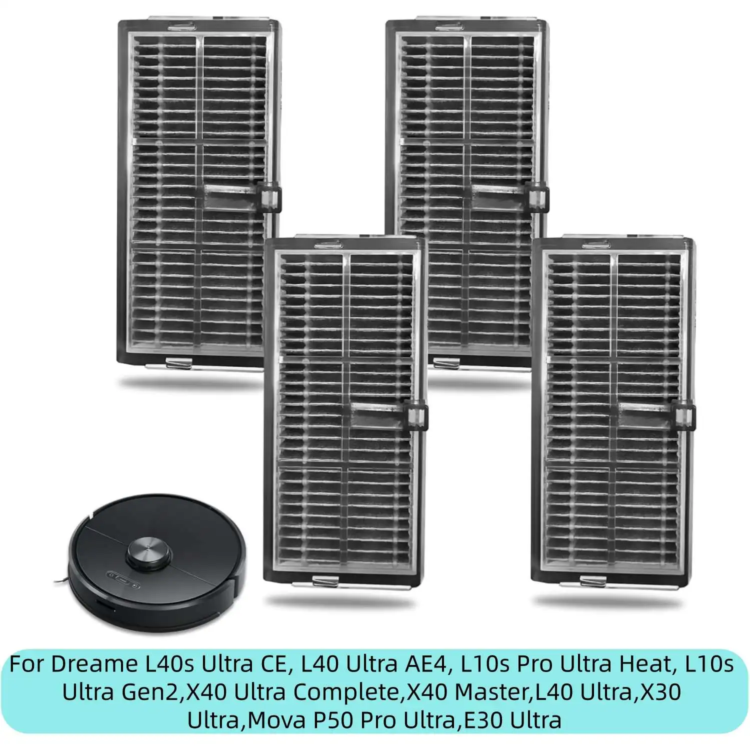 Filtros para Dreame L40 Ultra AE, L40s Ultra CE, L10s Pro Ultra Heat, L10s Ultra Gen2, X40 Ultra Complete, X40 Master, X30 Ultra