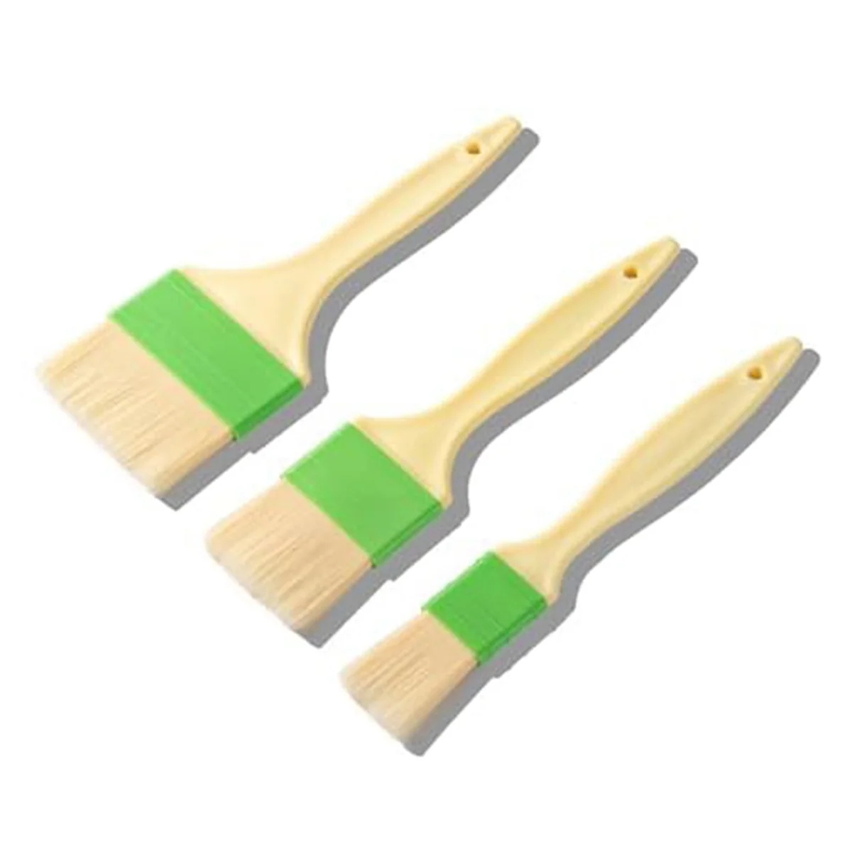 3Pcs Basting Pastry Brush, Cooking Brush Set,Grill Brush, Food Brush for Baking, Perfect for Marinade, Sauce, BBQ Brushe