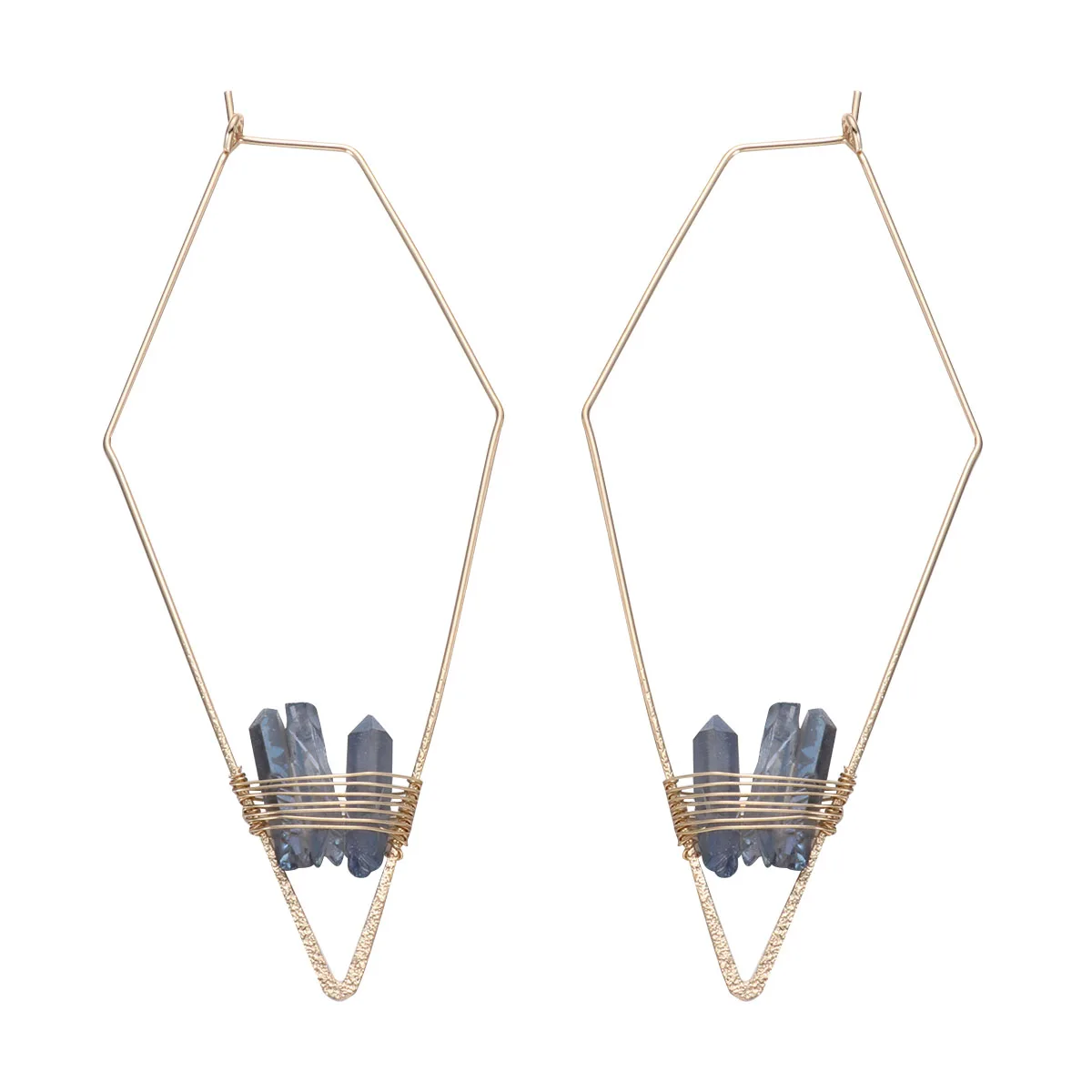 

Crystal Column Earrings Eye-catching for Women Fashion Outgoing Girl Unique Design