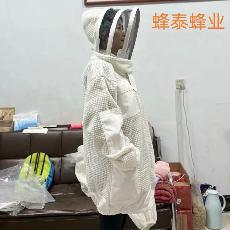 Round space hat export type half body cotton breathable anti bee suit, thickened anti bee sting 3D space suit