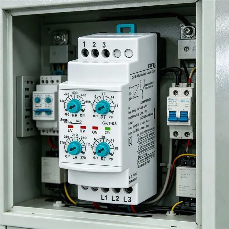 A59Z-GKT-03 Protection Relay 3X380v AC 50/60HZ Non Neutual Three Phase Under&Over Voltage Control Relay Module