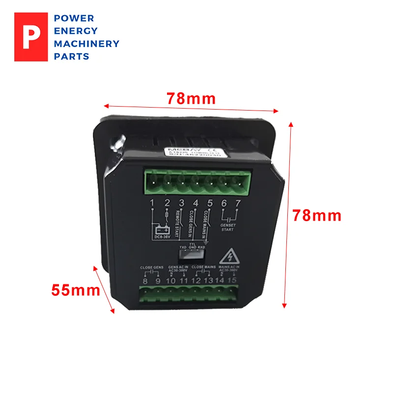 Mebay ATS220 Original Generator Genset ATS Controller Automatic Transfer Switch Module Panel LED Display