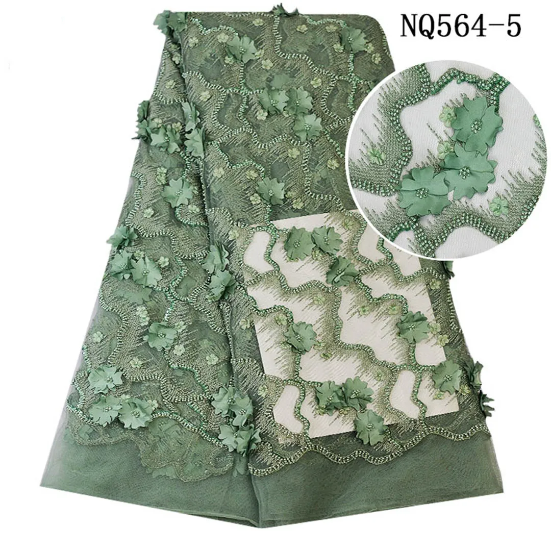 

Ткань кружевная, с 3D вышивкой бисером, во французском стиле