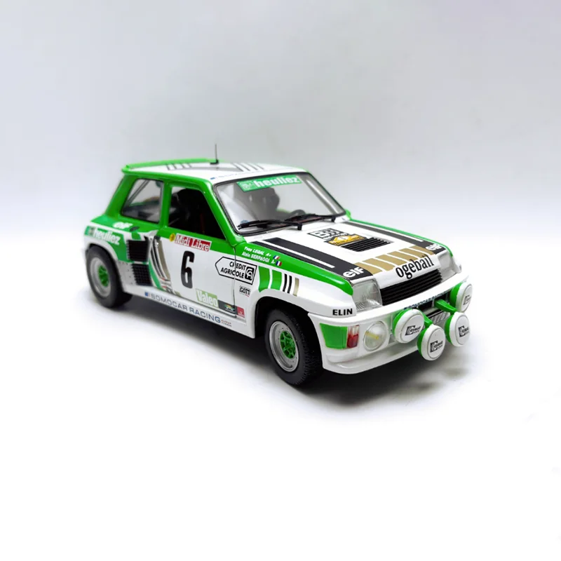SOLIDO Diecast escala 1:18 R5 TURBO 1985 modelo de coche de simulación de aleación colección clásica para adultos decoración regalo pantalla estática