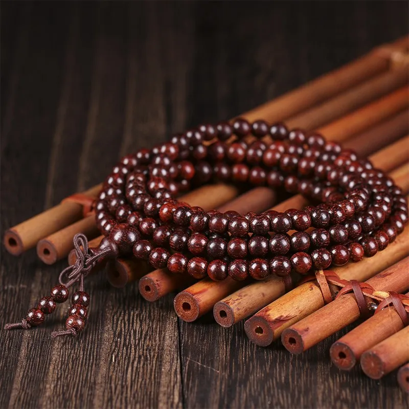 Indian sandalwood 5mm Buddha beads red sandalwood authentic Himalayan bracelet yoga Zen