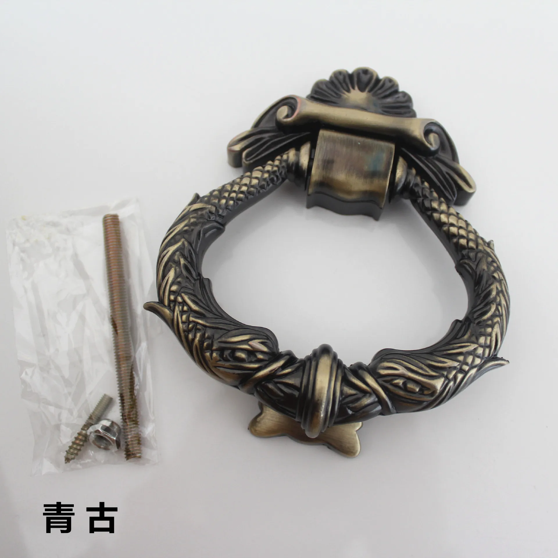 

Retro Zinc Alloy Metal Vintage Front Gate Security Door Knockers Decorative Household Exterior Hardware