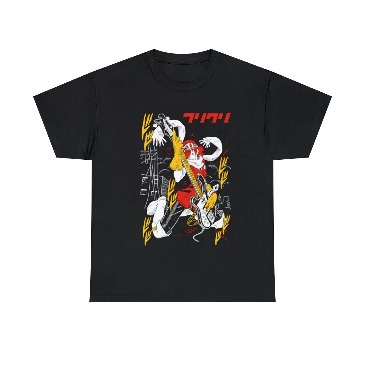 FLCL Haruko Fooly Cooly,T-Shirt Anime Haruko T-Shirt Haruhara Gainax Graphic Tee