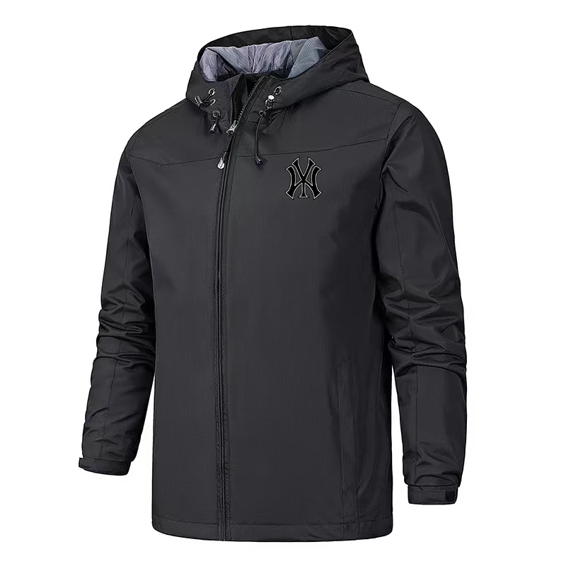 Cortavientos táctico para hombre, chaqueta impermeable para exteriores con capucha, escalada en roca al aire libre, camping portátil a prueba de viento y r al aire libre