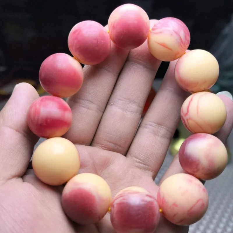 Authentic 20mm Full Blood Camel Genuine Old Material Bone Buddhist Beads Bracelet High-end Tibetan Style Cul