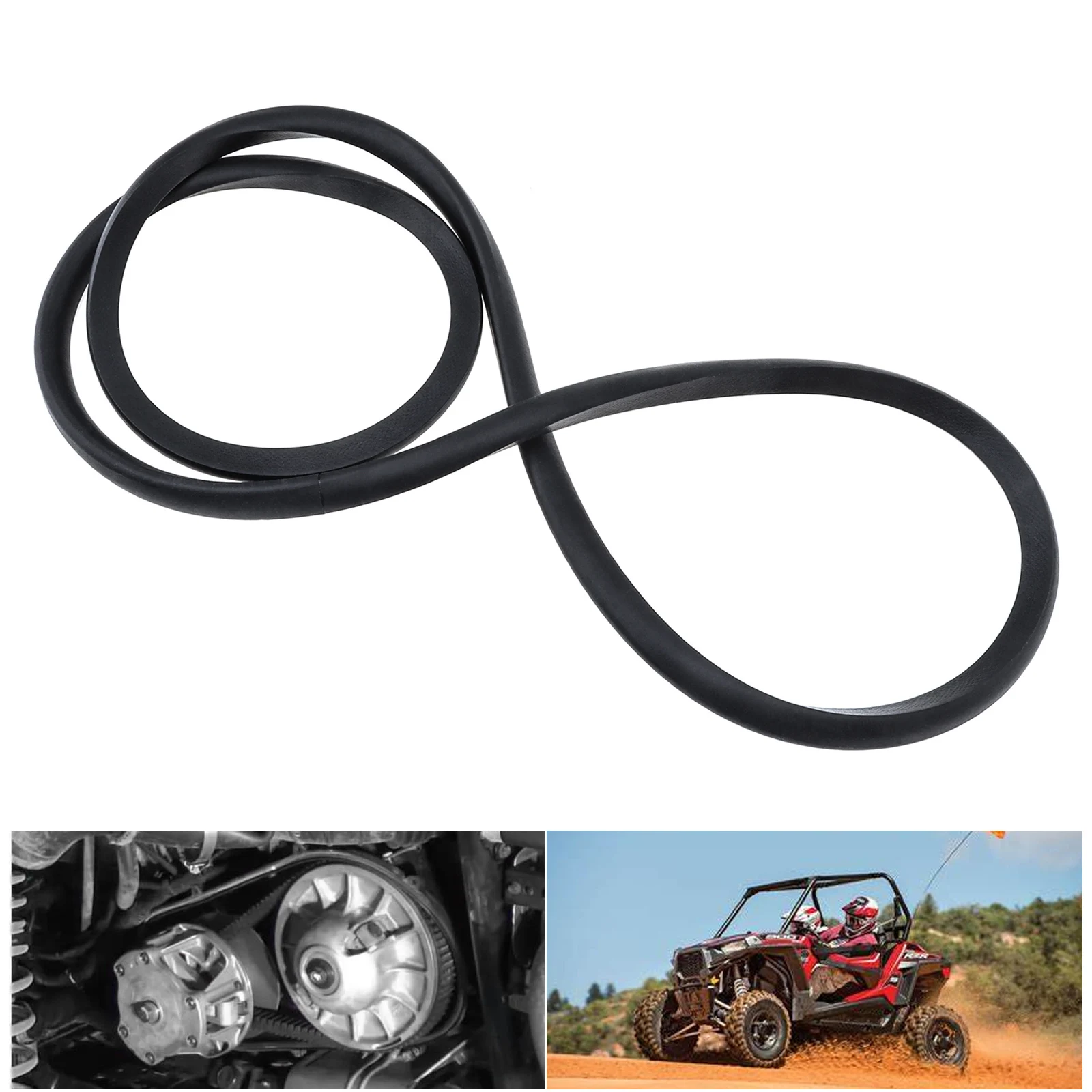 Belt Box Seal Drive Clutch Cover Gasket Fit for Polaris / RZR Ranger Ace / 900 1000 XP, Premium Rubber Sealing Gasket