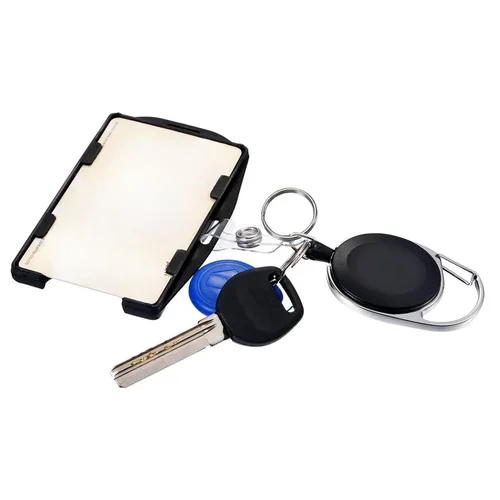 Imagen 2 del producto Etiqueta de identificación Horizontal Vertical, soporte para insignia de doble uso, funda para permiso de trabajo, llavero con insignia de nombre, funda para tarjeta de trabajo