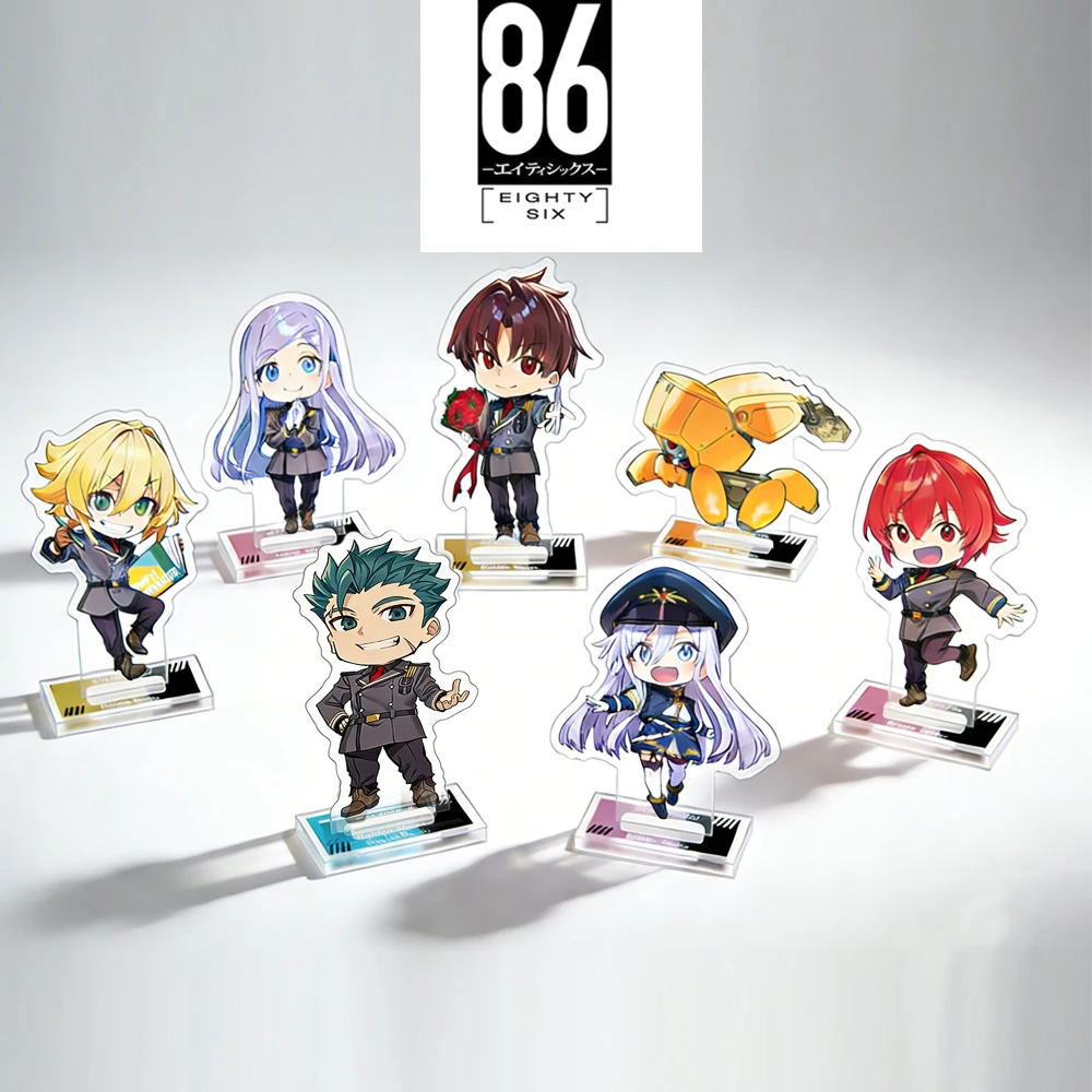 

Anime 86 Eighty Six Acrylic Stand Figure Keychain Shinei Nouzen Vladilena Milize Q Version Chibi Model Plate Desk Decor Kawaii F