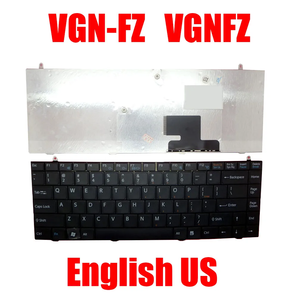 

New English US Laptop Keyboard For SONY For VAIO VGN-FZ VGNFZ 81-31105001-41 V070978BS1 1-417-802-21 141780221 V-709BIAS1