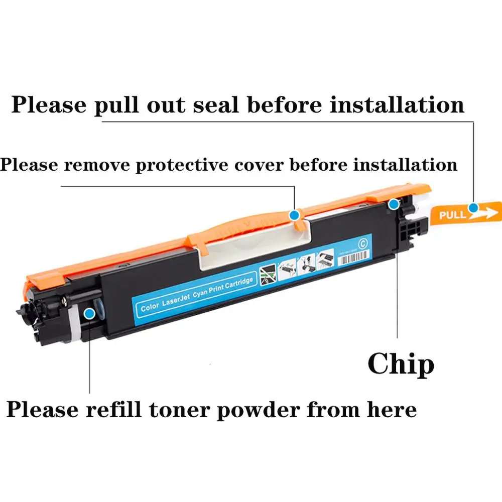 new toner cartridge for HP  Color Laserjet Pro MFP M170 M177fw M176 M176n  M177 M153 CF350A CF351A CF352A CF353A FOR HP 130A