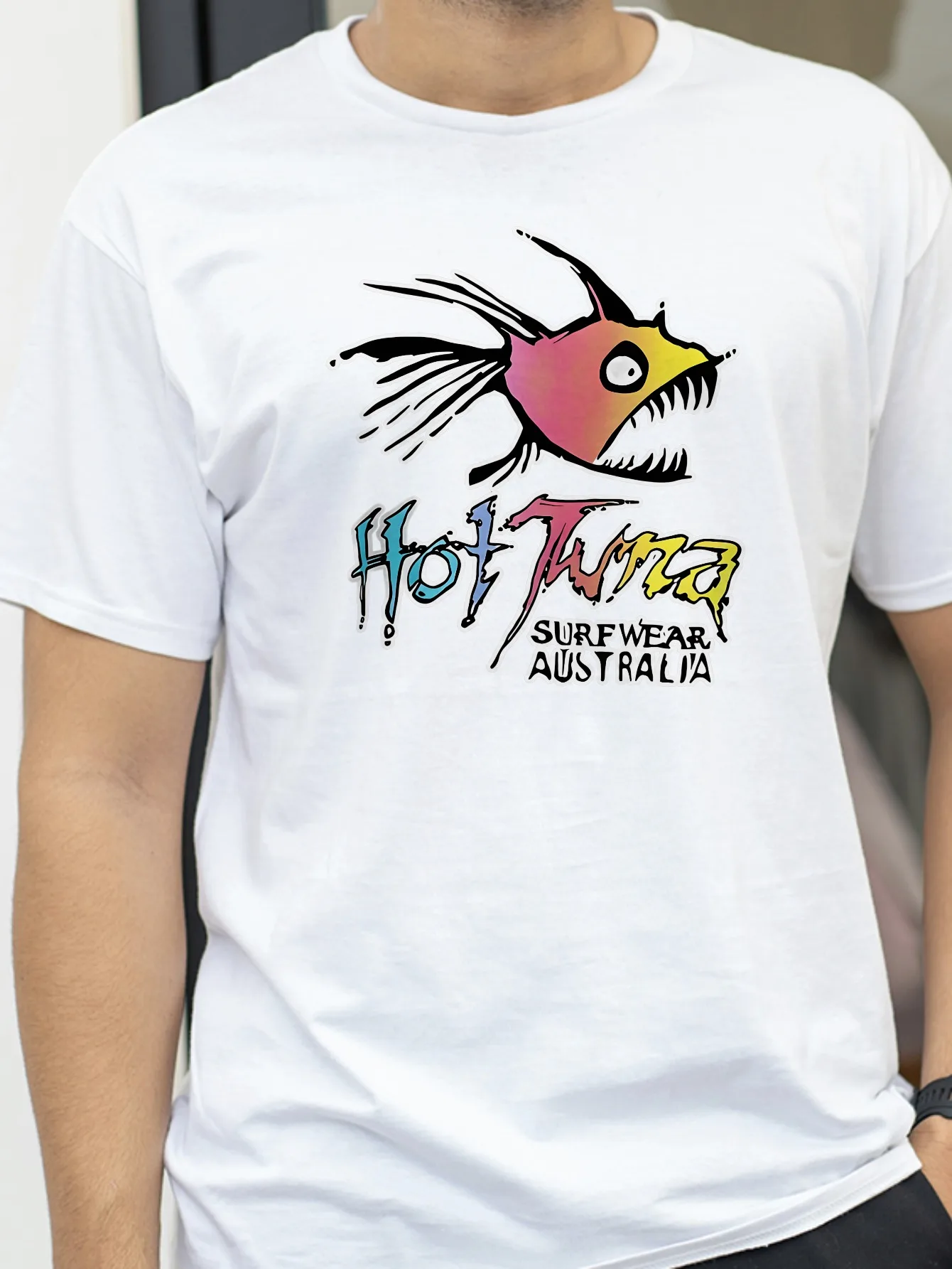 

Hot Tuna Men's and Women's Fashion T-Shirt Gifts Short Sleeve Round Neck Graphic Tee Y2k Top Funny Cool Cotton Streetwear