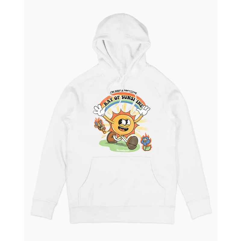 

Толстовка IM Just a Freaking Ray of Sunshine, хлопковая, молодежная, повседневная, с защитой от пятен, свободного кроя, с принтом, для подростков