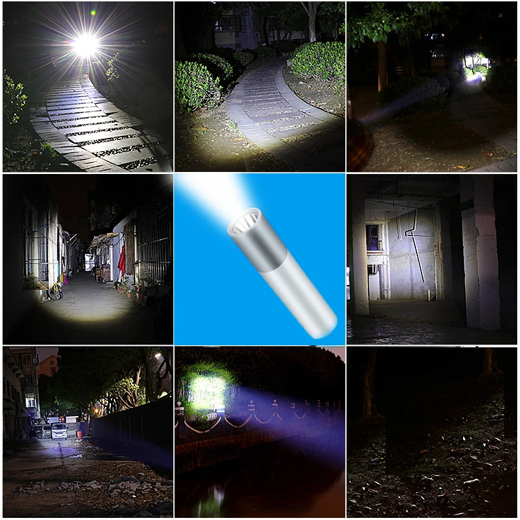 USB Rechargable Mini LED Flashlight Built-in battery 3 Lighting Mode WaterproofTorch  Stylish Portable Suit for Night Lighting