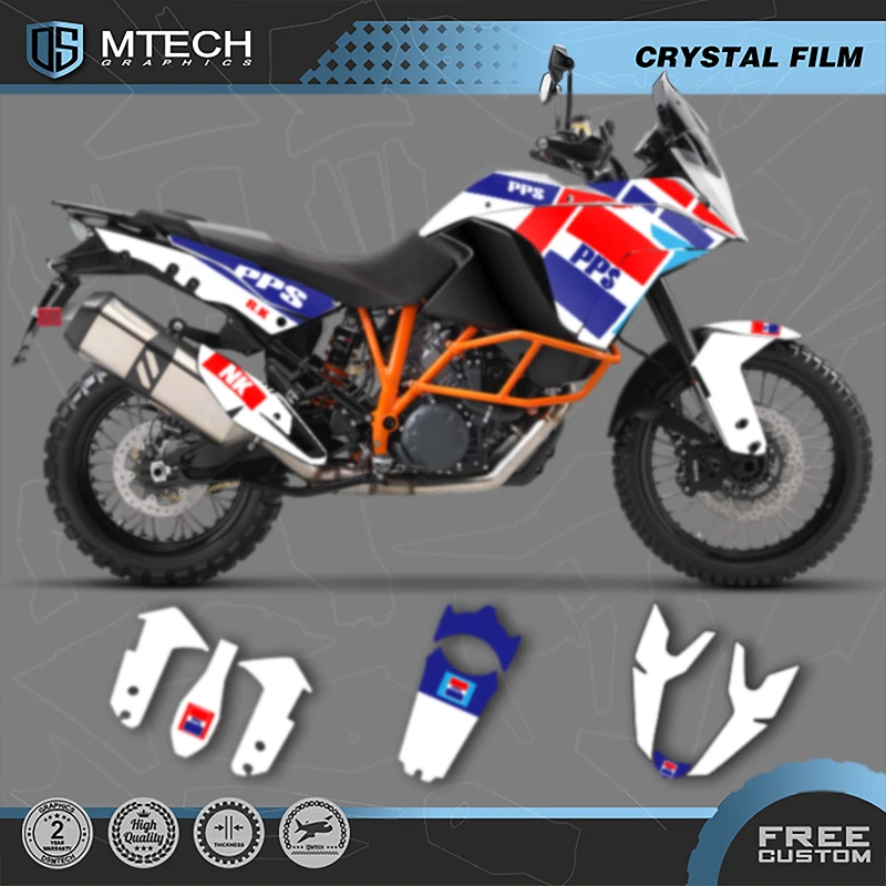 DSMTECH Custom Motorcycle Graphics For KTM 2003 2004 2005 2006 2007 2008-2016 ADV1050 1090 1190 RS Decals Stickers Kits 001