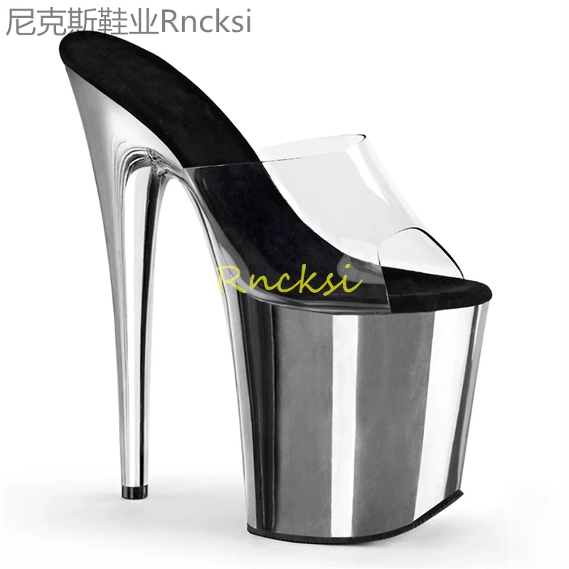 20cm Fashion high-heeled shoes breathable sandals, women's leaky toe, shallow water platform, super high-heeled ladies sandals