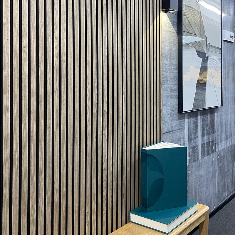 For Modern Laminate Panel Wood Teak Wave Wall Panels Sound Absorption Eco-Friendly Design 3D Model Design Graphic Projects