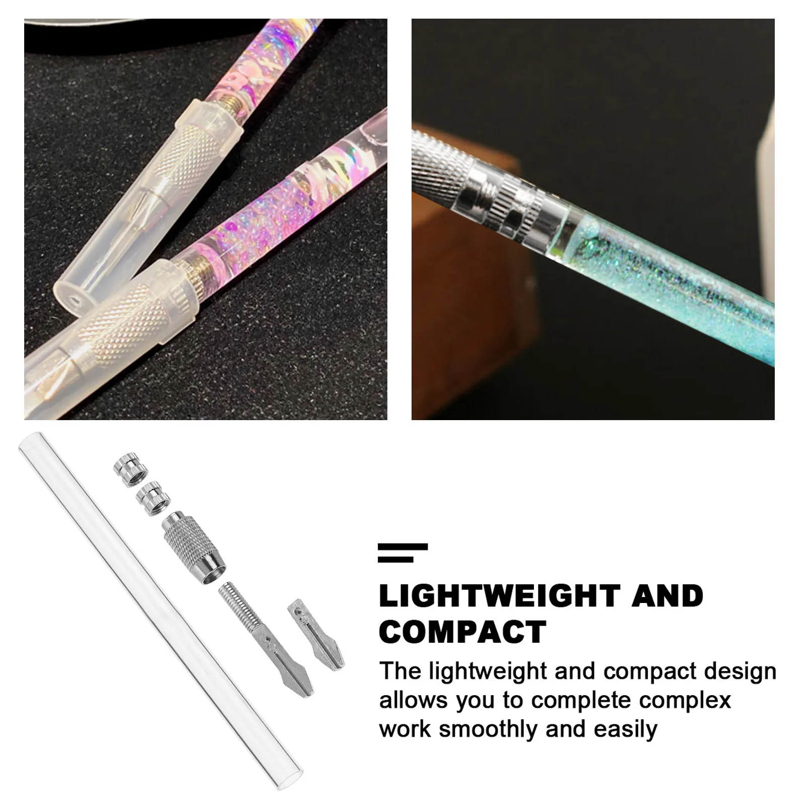 1Set Stream Sand Pen Knife DIY Cutter Kit for Scrapbook Pen Cutting Tool Fine Craftsmanship Sturdy Design Portable Storage