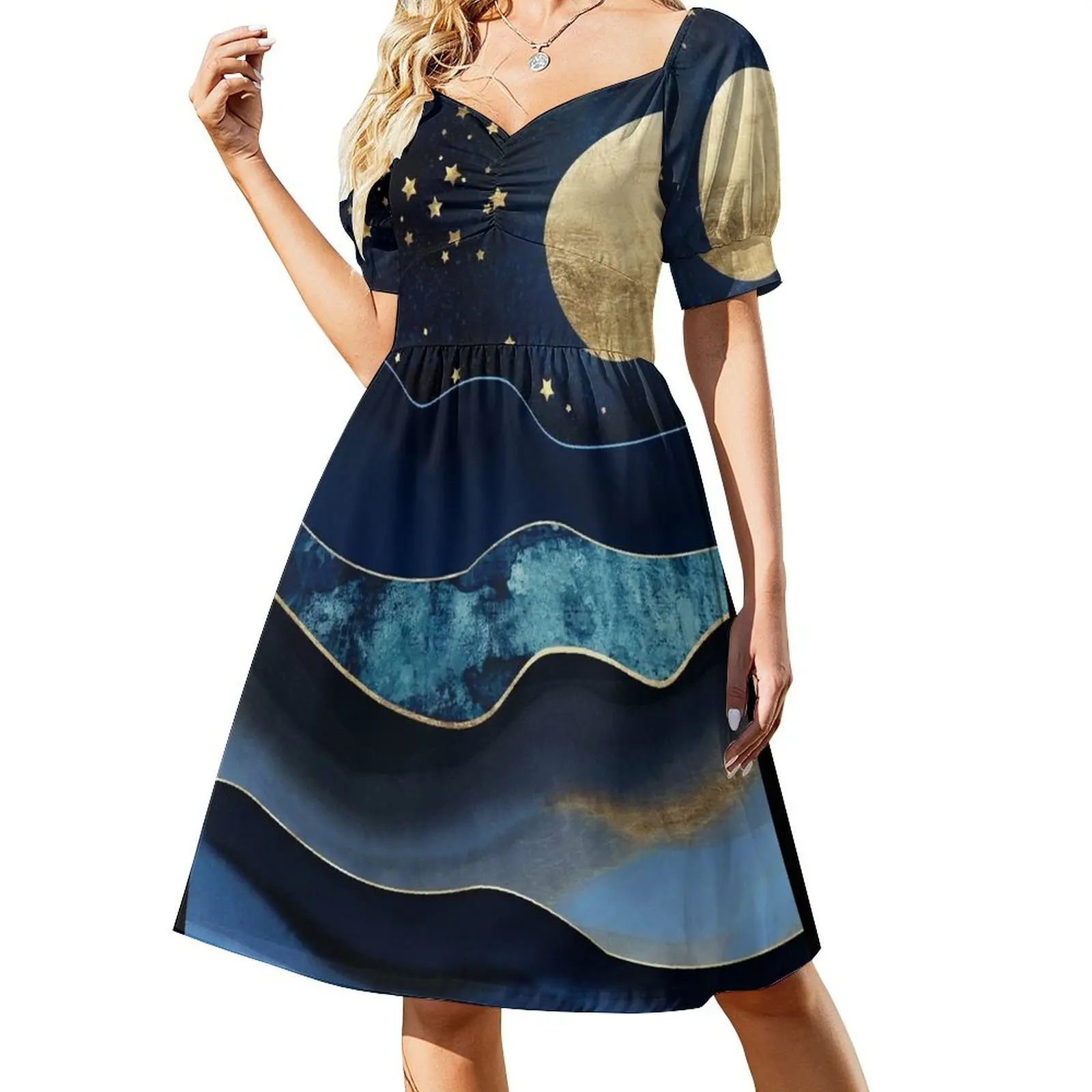 

Golden Moon Sleeveless Dress birthday dress Dresses