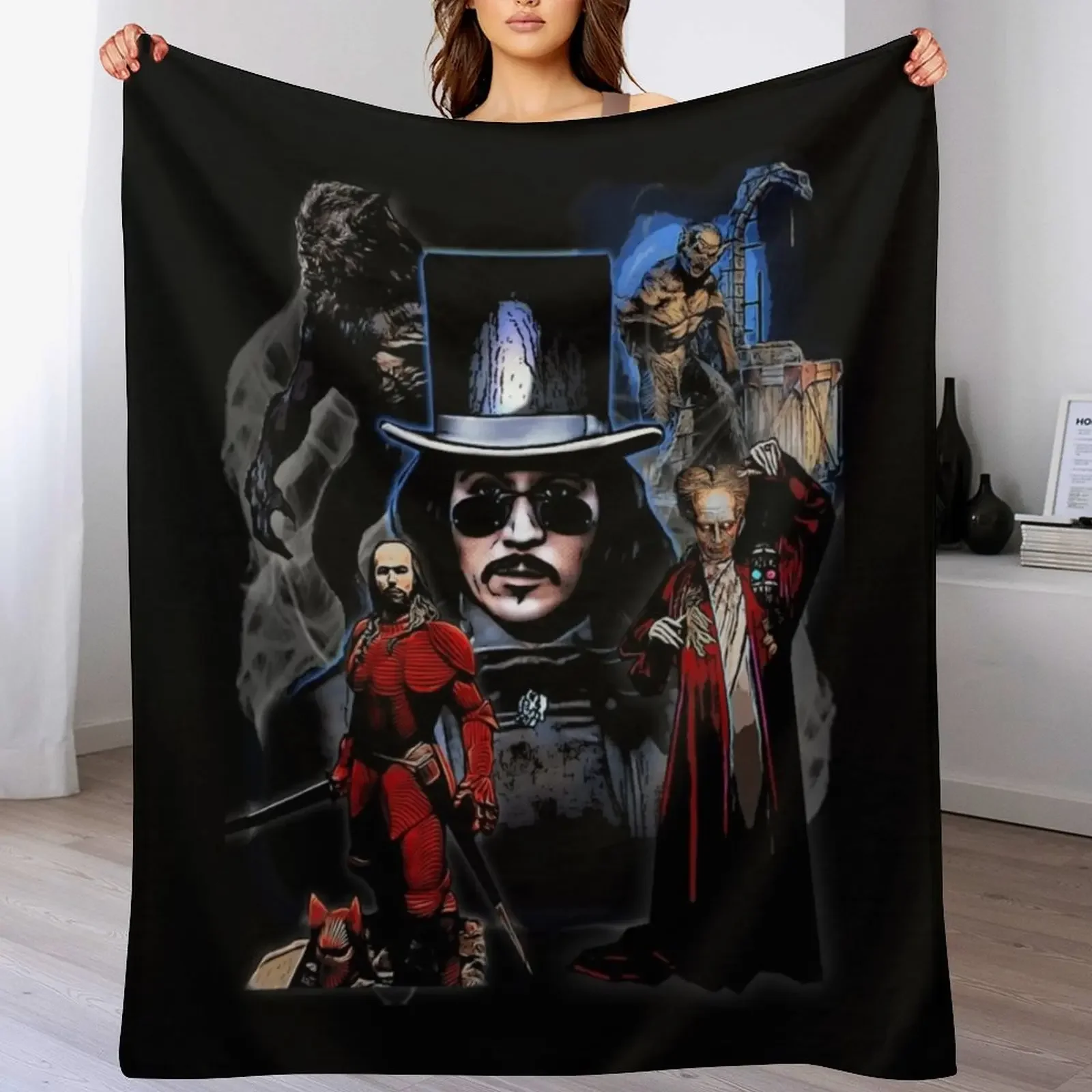 

bram stokers Dracula Classic . Throw Blanket Large Thermals For Travel wednesday manga Blankets
