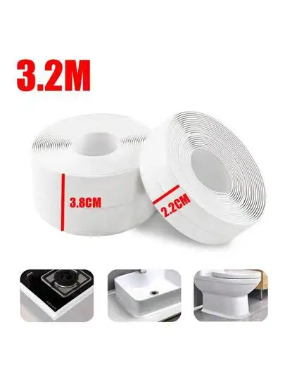 Shower Bath Sealing Tape Strips Pvc Self Adhesive Waterproof Wall Sticker for Bathroom Kitchen Seal Caulk Strip Sink Mold Proof