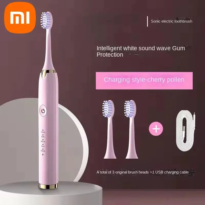 Xiaomi Mijia-Escova de Dentes Elétrica Ultrassônica, Suspensão Magnética, USB para Carregamento Huawei, Nível 7, Impermeável, Novo, 2022