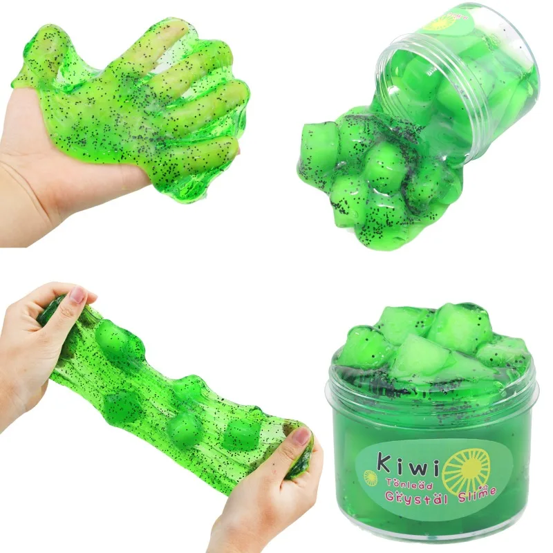 New Fruit Bullhead Gum Slime Coconut Mud Soft Ceramic Sliced Crystal Mud Clay Toy