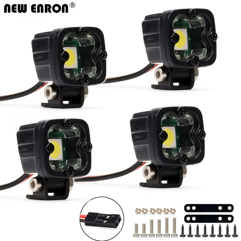 

Headlight Spotlight Bright LED Lights for 1/10 RC Axial SCX10 90046 Traxxas TRX4 car accessories