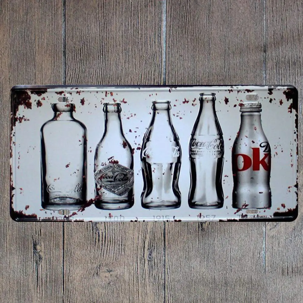 

Retro Design Cola Tin Metal Signs Wall Art | Thick tinplate Print Poster Wall Decoration for Bar