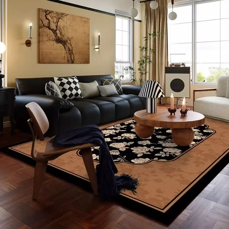 

Luxury Retro Area Rug – Large Non-Slip Printed Floor Mat for Living Room & Bedroom, Sofa Coffee Table Carpet