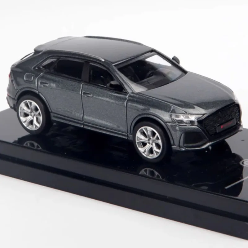 Paragon 1/64 Scale Audi RS Q8 Nardo Grey Alloy Simulation Car Model Static Collectible Toy Holiday Gift