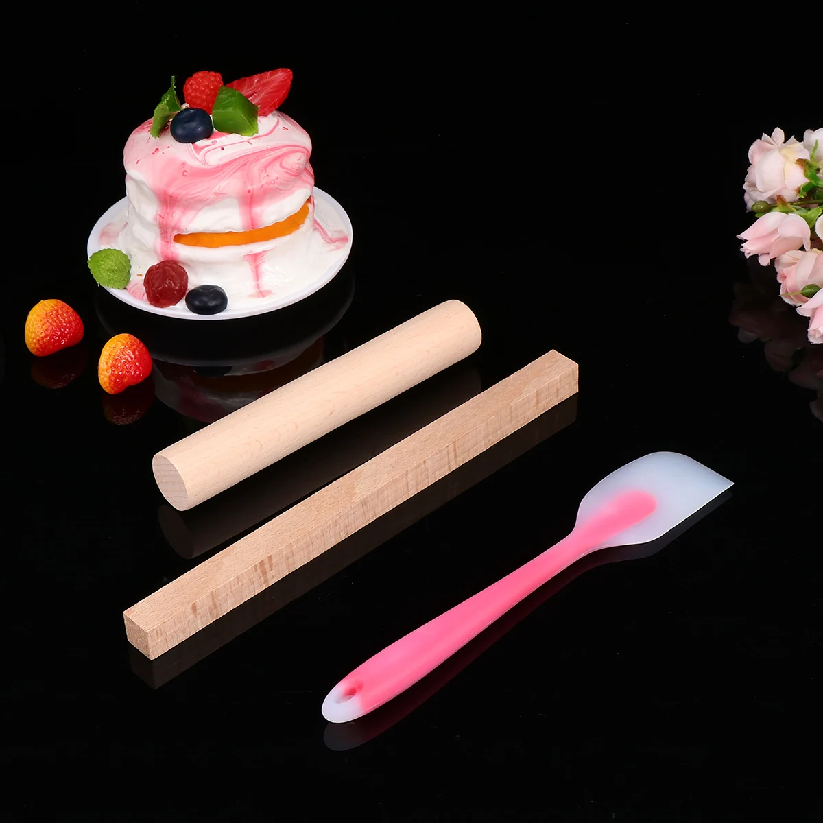 

5 Pcs Baking Mold Set Scraper Pastry Chocolate Moulds Silicone Cake Molds Sugar Candy Making Tools Nougats