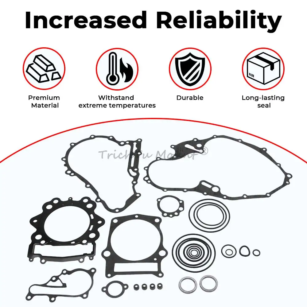 Premium Engine Sealing Kit Complete Engine Gaskets Set For Yamaha Raptor 700 YFM700 YFM700R YFM700RSE YFM700RSP 2006-2014