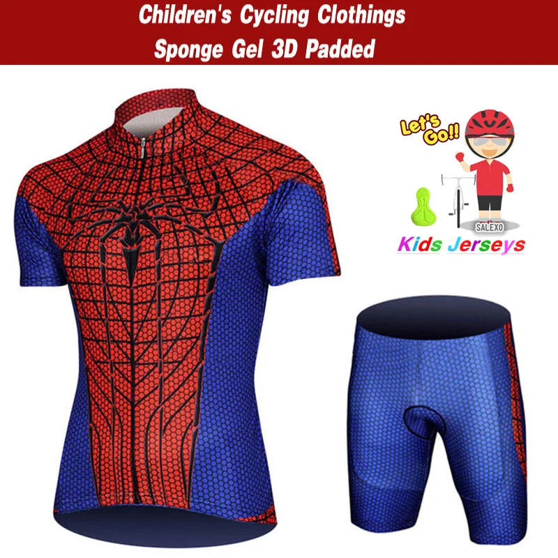 Conjunto de Jersey de ciclismo de manga corta para niños, ropa de bicicleta transpirable para niños y niñas, ropa de bicicleta de secado rápido para verano 2024