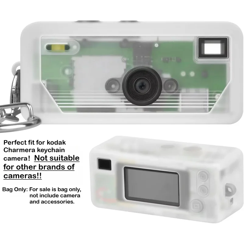Silicone Case only for Kodak CHARMERA Keychain Digital Camera Blind Box, Photo Mini Keychain Camera Sleeve - Camera NOT Included