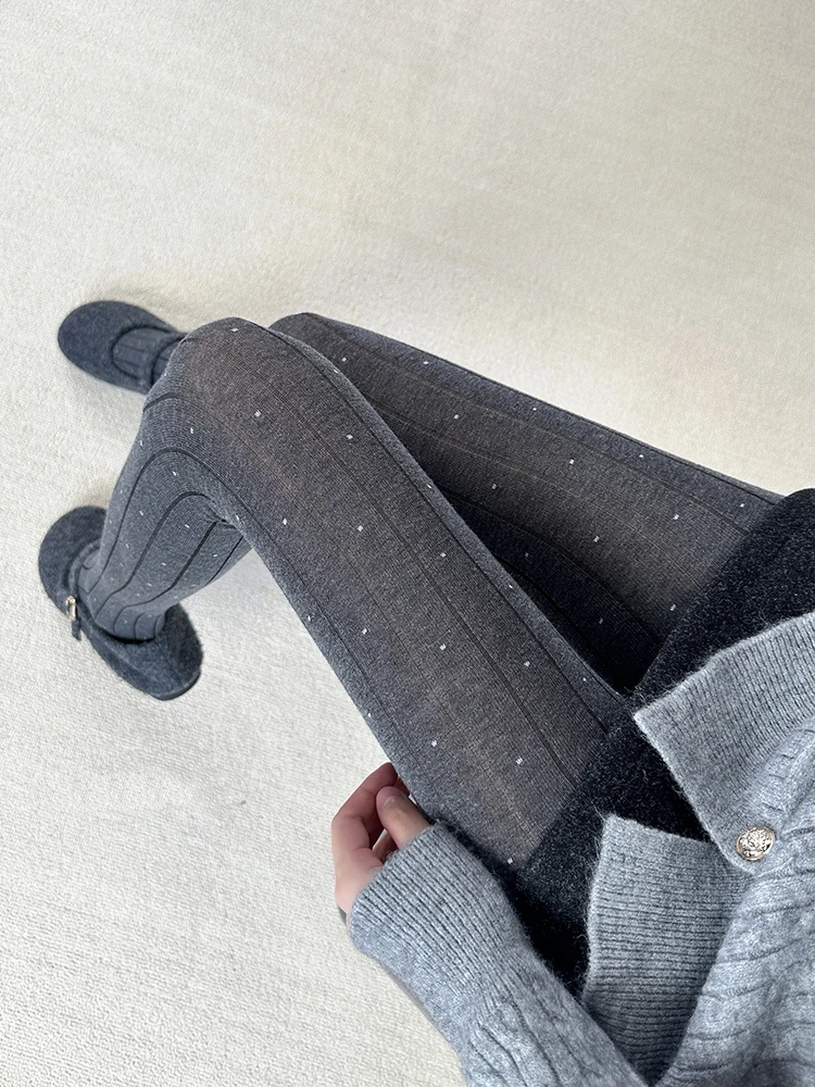 Y2K البولكا نقطة جوارب مخططة النساء النايلون رقيقة الخريف تخزين 2026 الربيع الشارع الشهير لوليتا جوارب طويلة #3