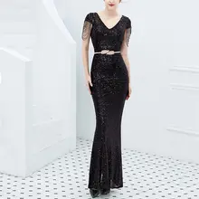 Luxury Sequin Mermaid Evening Dress #3