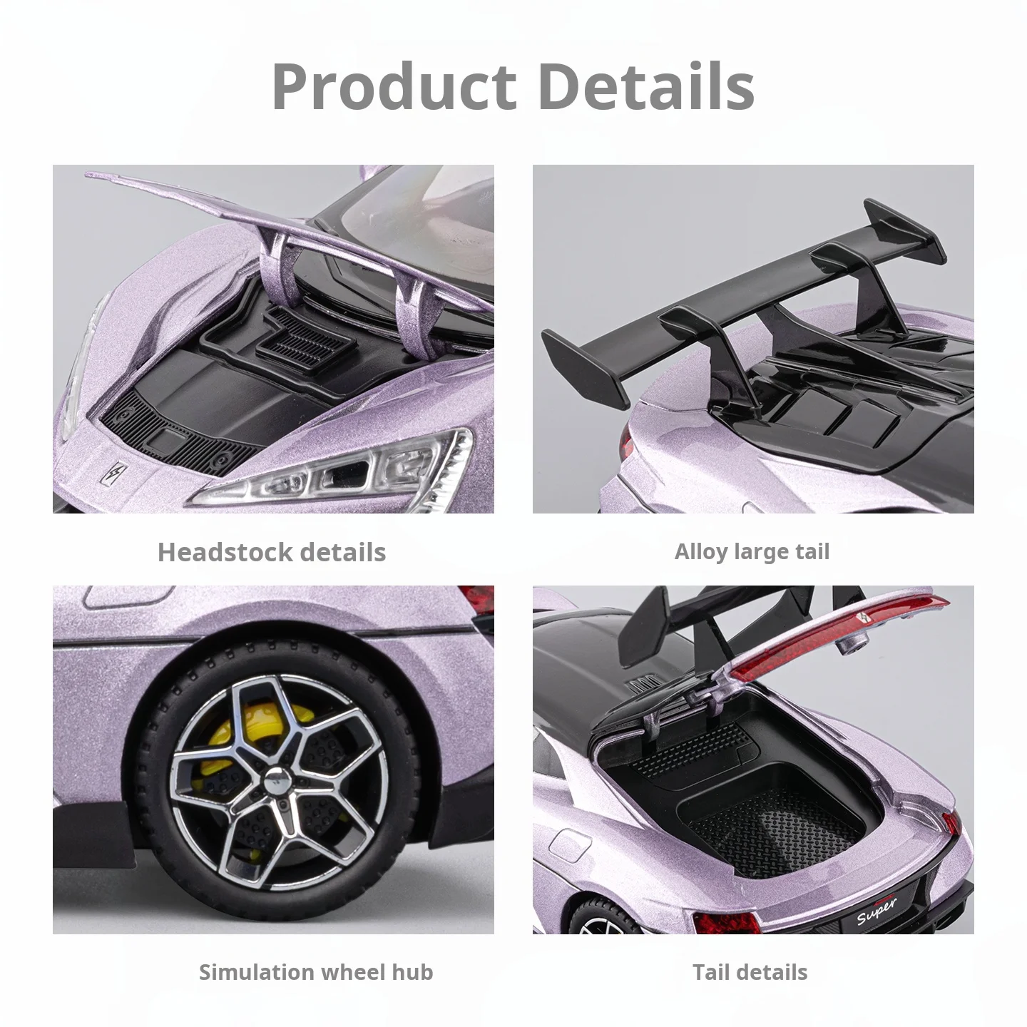 1/24 Bilancia Nuova Energia Yuangwang U9 Pressofuso In Lega Modello di Auto d'epoca Suono Luce Tirare Indietro Regalo Del Capretto Raccogliere Ornamento Consigliato