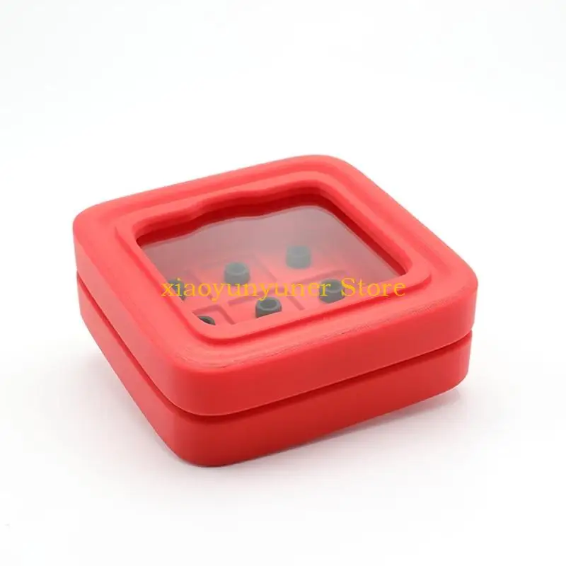P9JB Clear 9 Slot Keycap Organizers With Dust Resistant Cover For Switches Enthusiasts