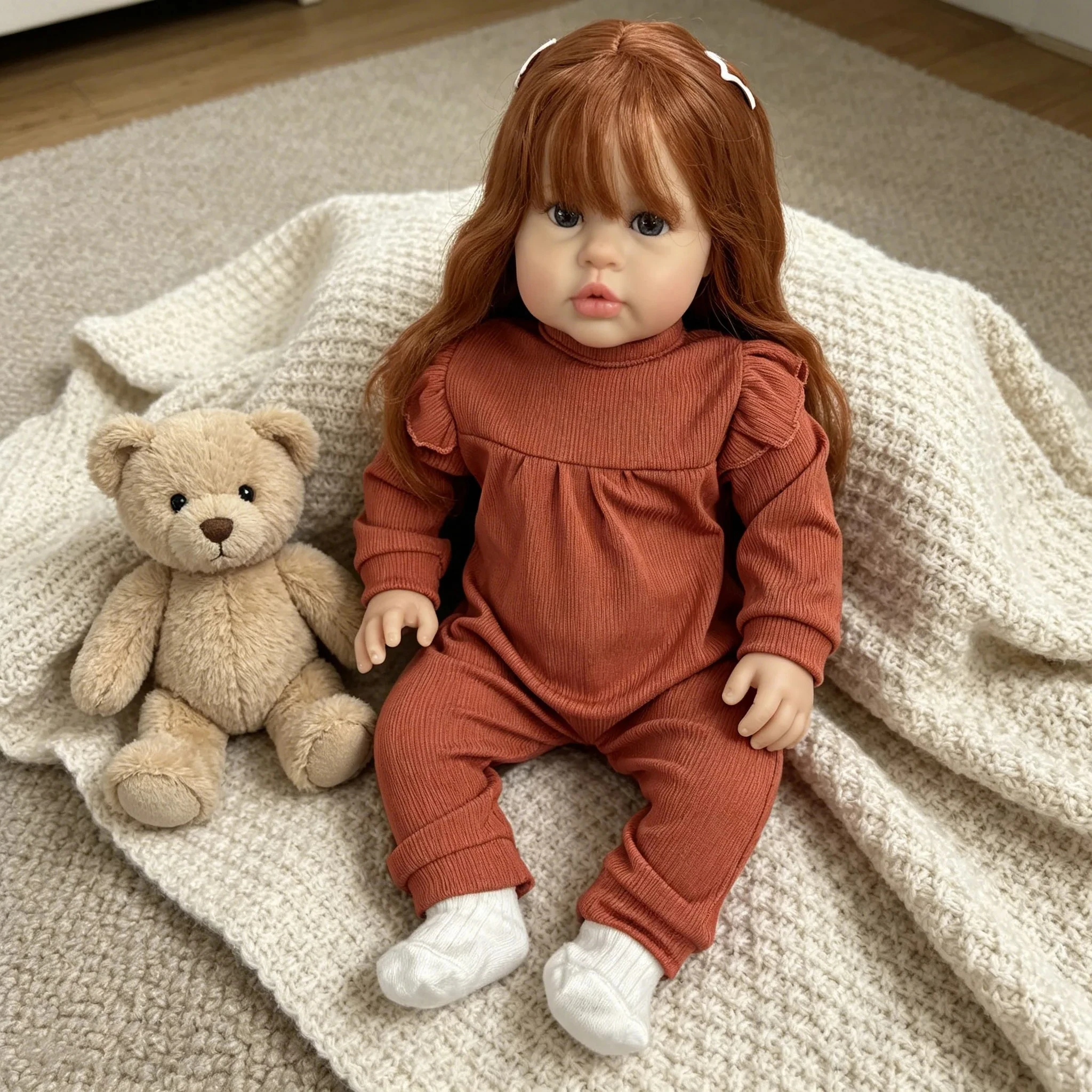 NPK 60CM Lifelike Baby Implant - Baby Products For Curly Hair 评论和价格