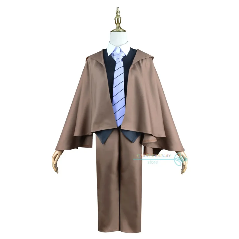 qq38Bungo Stray Dogs Costume Anime Kimono Full Set Edogawa Renpo Cosplay for Halloween Party Cool Suits
