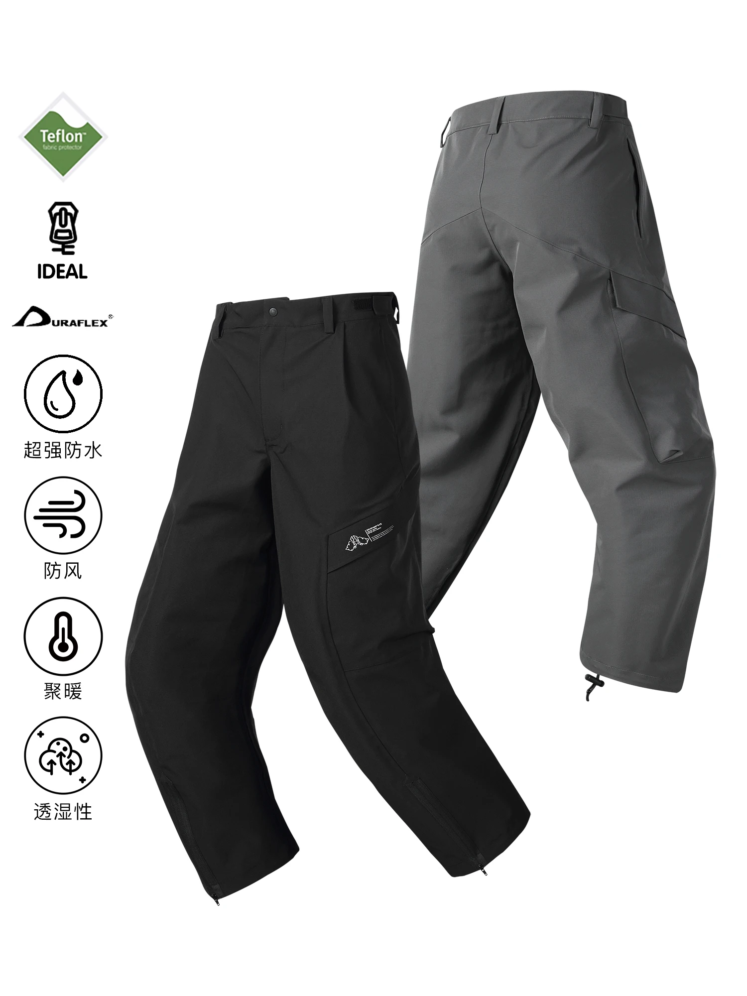 

Whyworks 24aw городские уличные брюки cleanfit techwear gorpcore dwr водонепроницаемые свободные прямые брюки