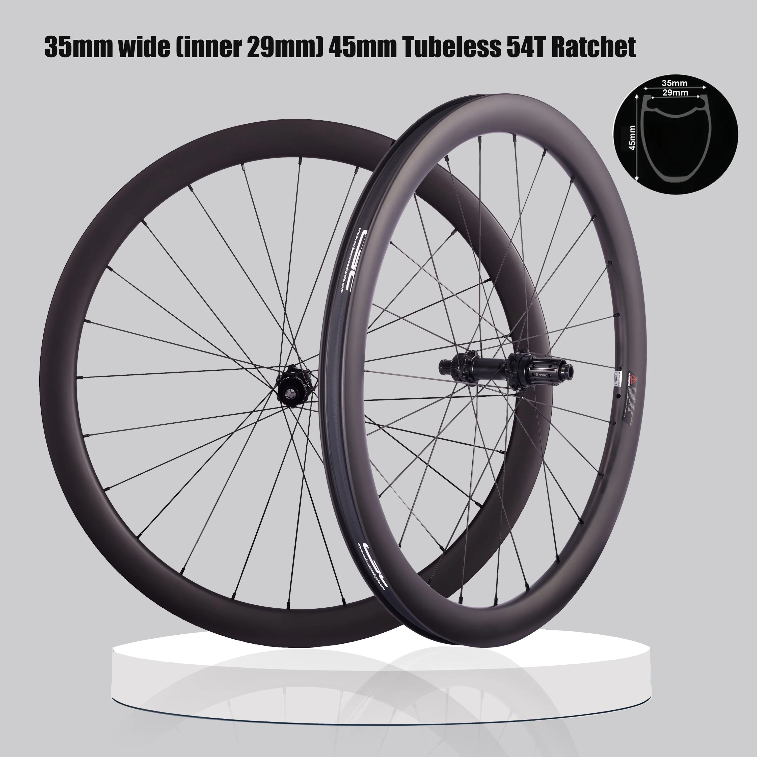 CSC UCI 1280g jeu de roues de vélo de gravier en carbone 700C céramique serrure centrale frein à disque 54T cliquet SHIMAN0 XDR Micro roues en carbone cannelées