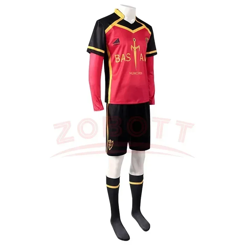 2025 جديد أنيمي الأزرق قفل تأثيري كايزر نيس Isagi كورونا هيوري تأثيري حلي الرجال جيرسي باستارد مونشين التطريز فو ★ ★