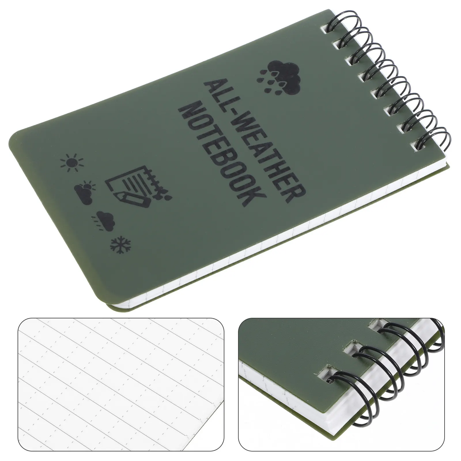 

Водонепроницаемый блокнот на спирали с милым дизайном, долговечный портативный блокнот для студентов, сувениры для вечеринок, для использования на улице